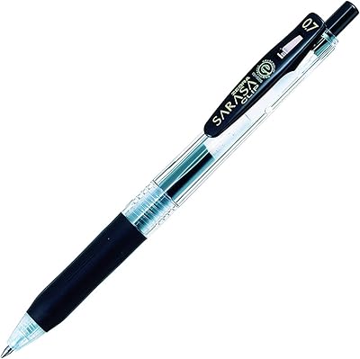 Stylo de presse zebra sarasa, 0,7 mm, noir (jjb15-bk)