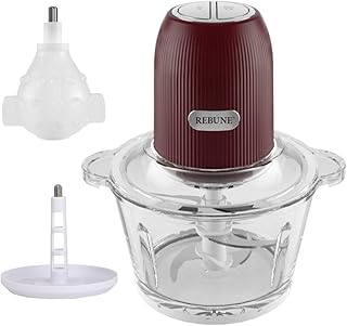 Hacheur électrique rebune 350 watts robot culinaire et mélangeurs verticaux en verre 2