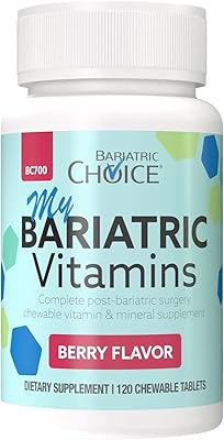 Multivitamines à croquer tout-en-un bariatric choice avec 300 mg de calcium