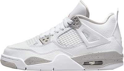 Grands enfants jordan 4 retro white oreo wht/fire red-tech rose (dj4699 100)