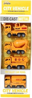 Ensemble de jouets de camions de construction d'ingénierie moulés sous pression de 4