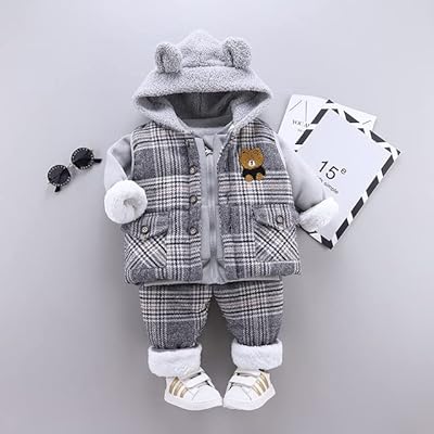 Babykids - ensemble de vêtements d'hiver pour enfants pour garçons 2021 nouvelles peluches
