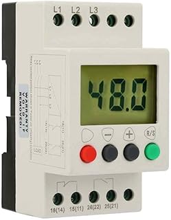 Relais de protection triphasé réglable intelligent amichi 300-500v sur/sous-tension avec écran lcd