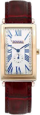Montre en cuir pour femme jovial modèle 18034 lrlq85 (25 mm, blanc), bracelet