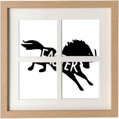 Présentoir mural de table à cadre naturel avec contour d'animal de cheval
