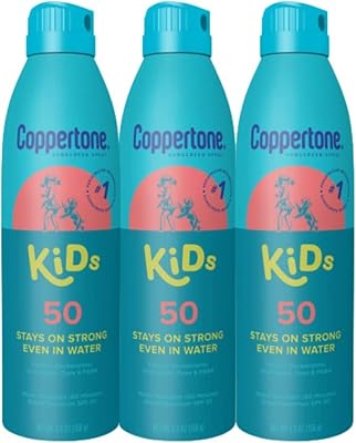 Spray solaire pour enfants coppertone spf 50 3 x 222 ml triple pack