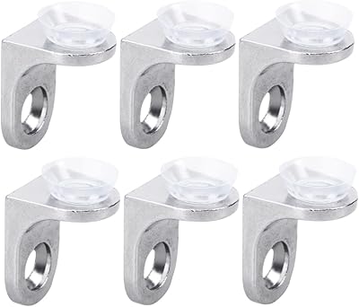 Supports pour étagères en verre yarno, 10 supports d'étagère en verre avec ventouses