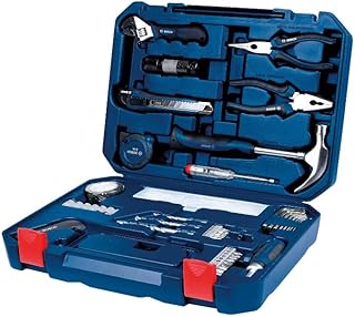 Ensemble d'outils à main en métal tout-en-un bosch (bleu, 108 pièces)