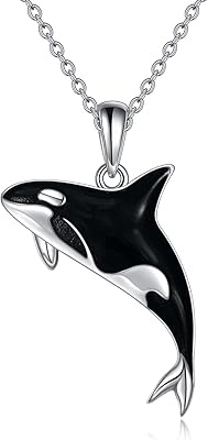 Collier crmd orca épaulard pour femme en argent sterling adapté pour un cadeau