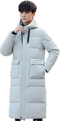 Vestes bouffantes pour hommes de l'armée, vestes d'hiver longues à capuche, épaisses, couleur