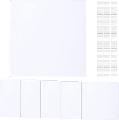 6 panneaux plats vierges en plastique pour couvercle de ventilation mural et plafond