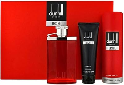 Eau de toilette pour homme dunhill desire red, 100 ml, gel douche, 90