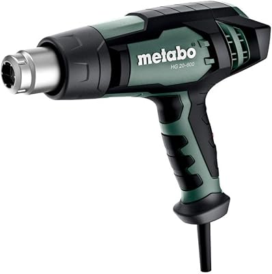 Pistolet à air chaud metabo hg 20-600 (602066000) dans une boîte en carton