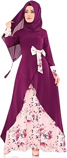 Robe longue musulmane pour femmes, robe de prière du ramadan, robe longue imprimée