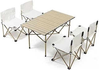 Table et chaises pliantes en aluminium dyong pour camping extérieur intérieur, table