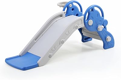 Toboggan pour bébé 2 en 1 avec cerceau de basket-ball pour les tout-petits