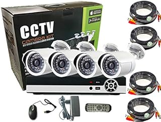 Kit de caméra 4ch ahd 1.3mp/720p kit de système d'enregistrement de sécurité cctv