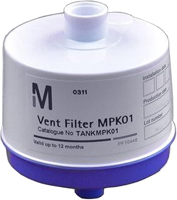 Filtre d'aération emd millipore tankmpk01 pour réservoir en polyéthylène 30/60/100l avec elix