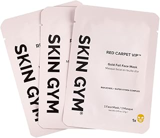 Masque facial skin gym gold foil avec bakuchiol et complexe