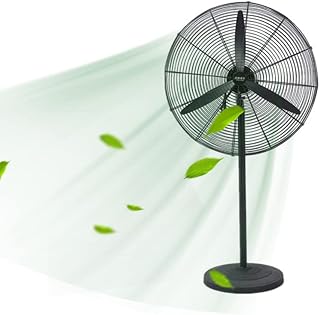 Ventilateur industriel sunrise ventilateur robuste à 3 vitesses sur pied en métal haute