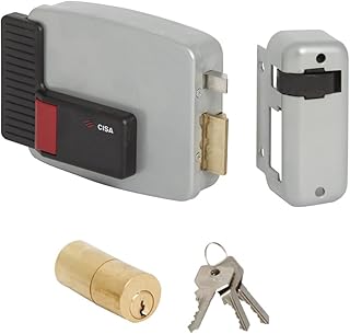 Serrure électrique sisa 11520-30 pour portail 11611, entrée droite, 60 mm