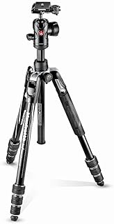 Trépied de voyage avancé en aluminium manfrotto avec rotule (noir)