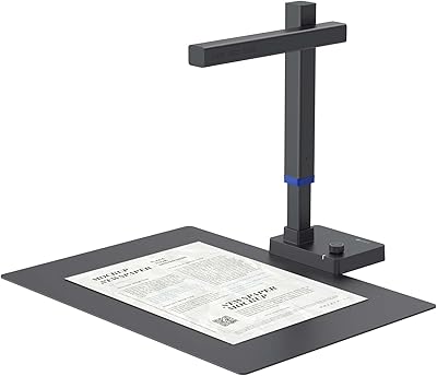 Scanner de documents ultra-intelligent czur de shine, scanner de livres avec aplatissement automatique