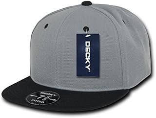 Adulte - hommes casquettes ajustées rétro decky casquettes rétro ajustées - noir, taille