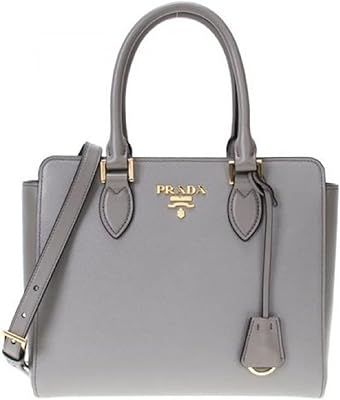 Sac en cuir saffiano nero noir et gris 1ba113 gris