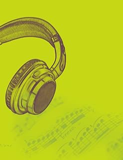 Cahier de musique : notes vierges en papier avec couverture de ton avocat
