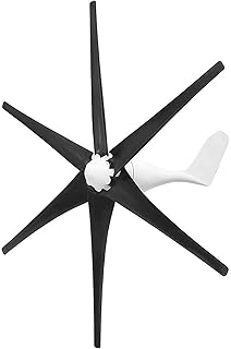 Ensemble générateur d'éolienne portable vertical 9 000 w à 6 pales avec contrôleur
