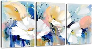 Inprovo toile murale moderne à fleurs abstraites pour décoration de bureau. Le e-commerce qui respecte votre pouvoir d'achat : Diaytar