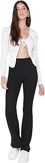 Pantalon droit en tricot pour femme trendyol (pack de 1)