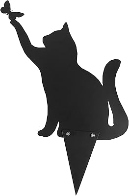 Jolie silhouette d'animal de chat pour décoration animale (noir) pratique