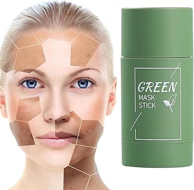 Masque à l'argile purifiant au thé vert dissolvant de points noirs pour hydrater