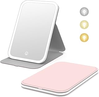 Miroir de maquillage portable rechargeable éclairé par led kenchen avec 60