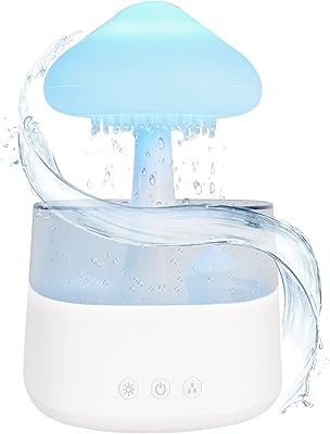 Humidificateur cloud 450 ml, diffuseur d'huiles essentielles, veilleuse d'aromathérapie avec lumière led 7
