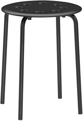 Tabouret empilable ikea marius 45 cm acier - choisissez votre couleur (noir)