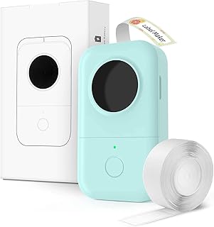 Imprimante d'étiquettes thermique sans fil bluetooth fomimo d30, imprimante d'étiquettes thermique portable