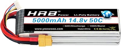 Batterie lipo de remplacement hrb 4s 14,8 v 5000 mah 50c xt60 compatible