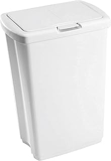 Poubelle de cuisine et de salle de bain rubbermaid spring top avec couvercle