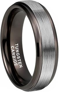 Bagues fourre-tout en tungstène de 6 mm et 8 mm pour hommes
