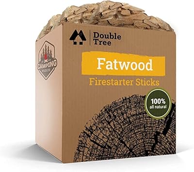 Bâtons de feu en bois gras à double arbre résine