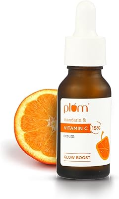 Sérum visage prune 15% vitamine c glow boost avec mandarine et acide