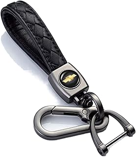 Castoyve porte-clés avec logo de voiture en cuir véritable pour chevrolet, porte-clés d'affaires