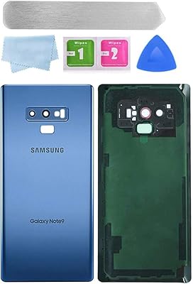 Verre arrière de remplacement pour samsung galaxy note 9 n960 avec objectif