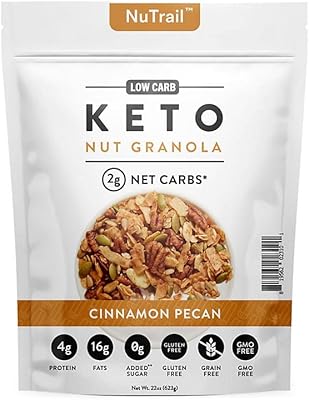 Granola aux noix céto à faible teneur en glucides nutrail cannelle