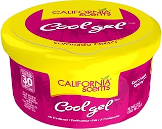 California scents cherry cool gel meilleur désodorisant pour voiture avec technologie