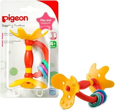 Anneau de dentition et coussinet de dentition pigeon soft grip, sans bpa, étape