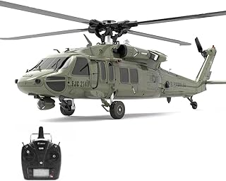 Hélicoptère militaire télécommandé à entraînement direct sans balais 24 g 6 canaux